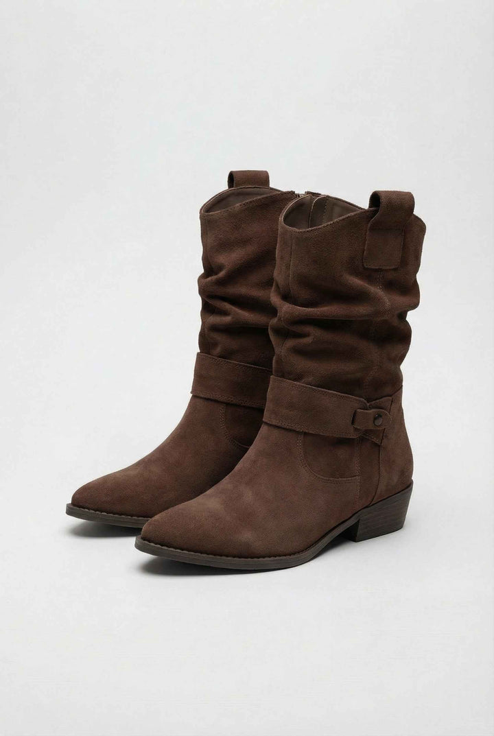 Victoria | Bottines Élégantes Brun Foncé