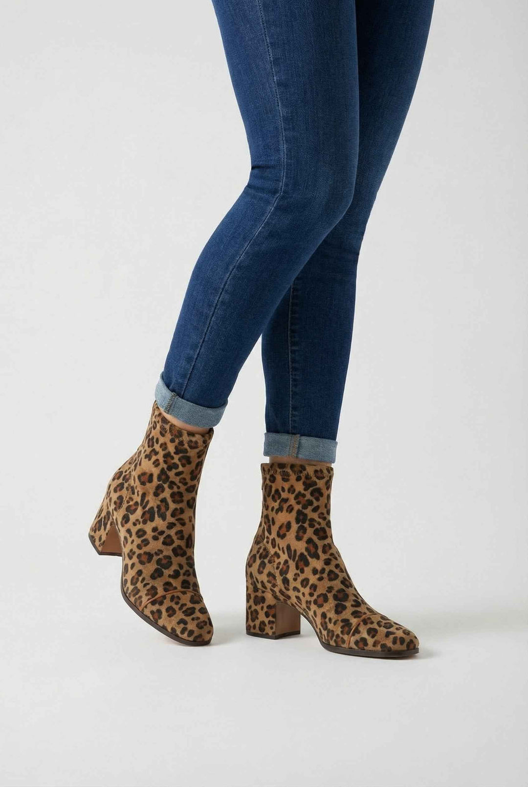 Faustine | Bottines Léopard à Talon Rétro