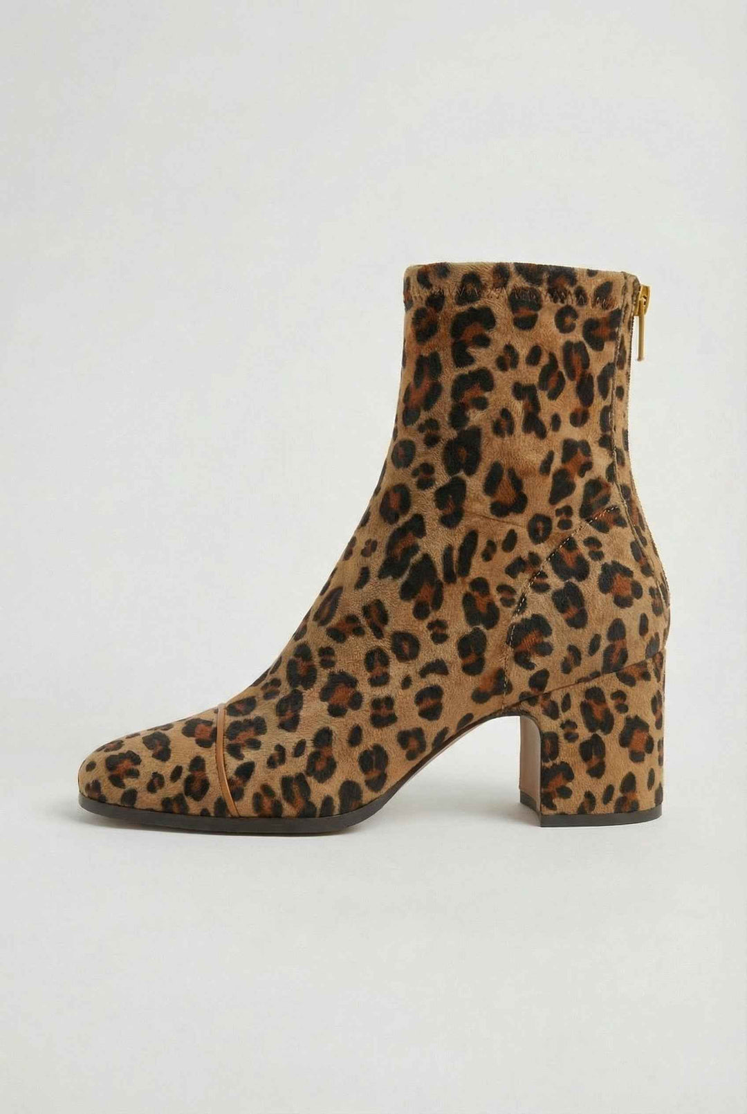 Faustine | Bottines Léopard à Talon Rétro