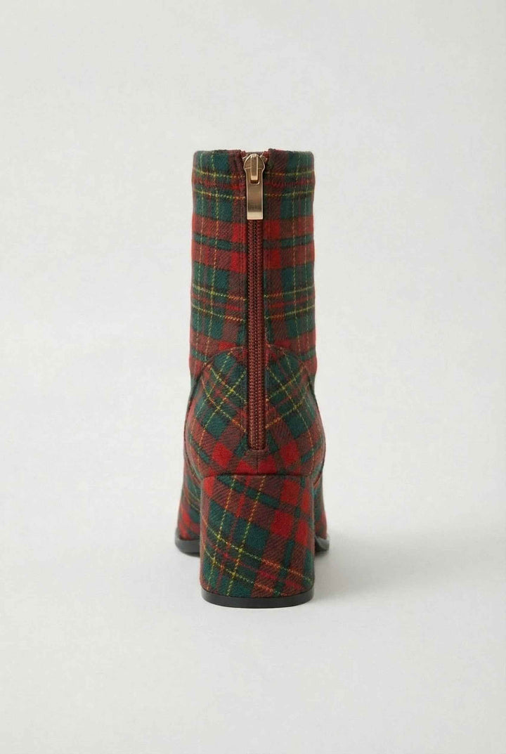 Apolline | Bottines Élégantes Rouges et Vertes
