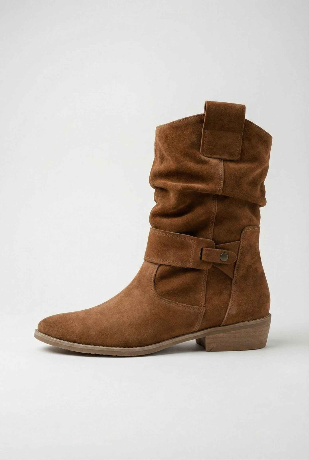 Éveline | Bottines Camel au Style Rétro
