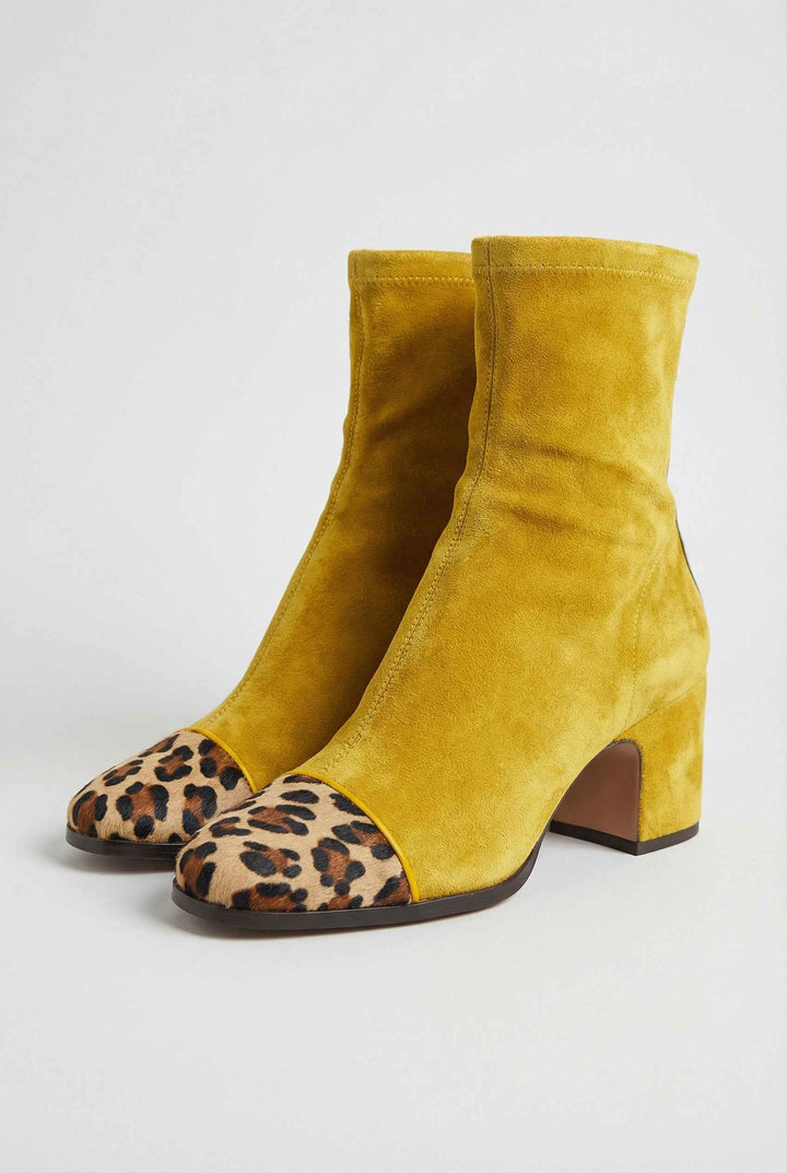 Amandine | Bottines Élégantes Jaunes