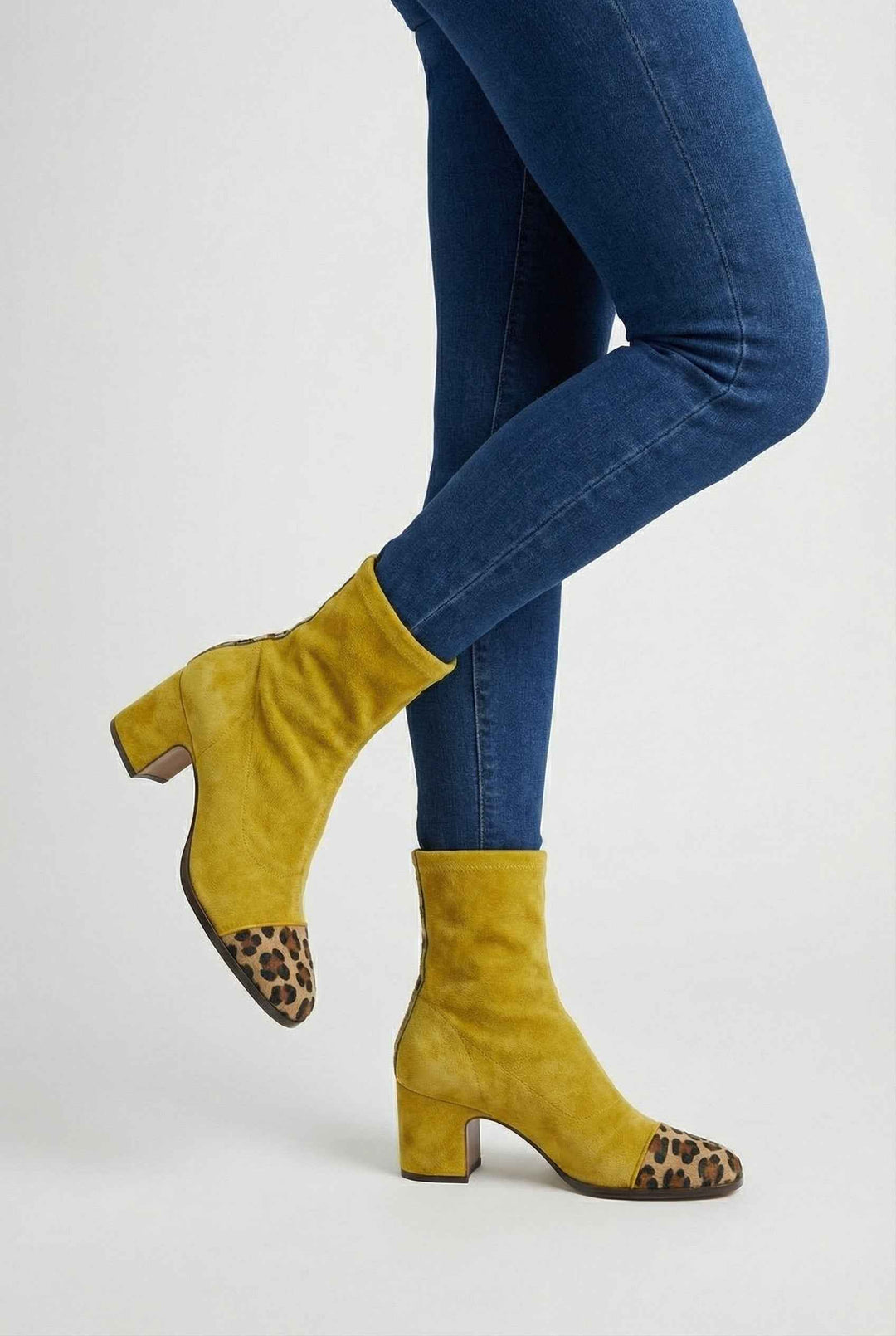 Amandine | Bottines Élégantes Jaunes
