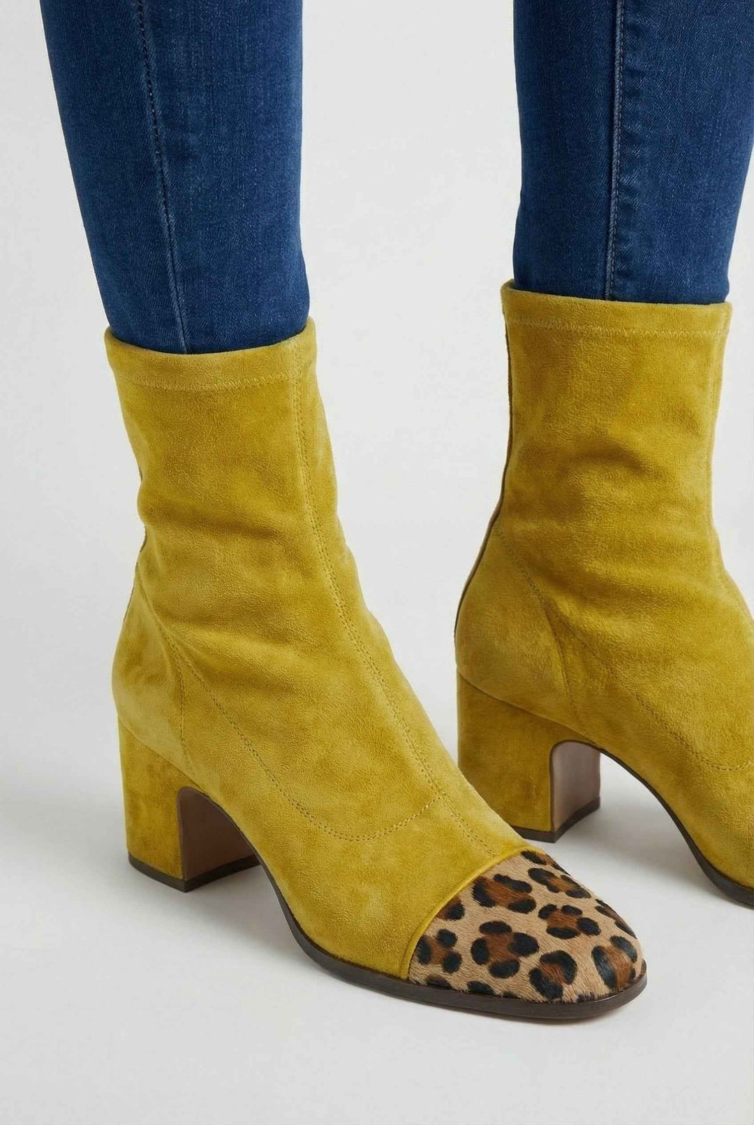 Amandine | Bottines Élégantes Jaunes