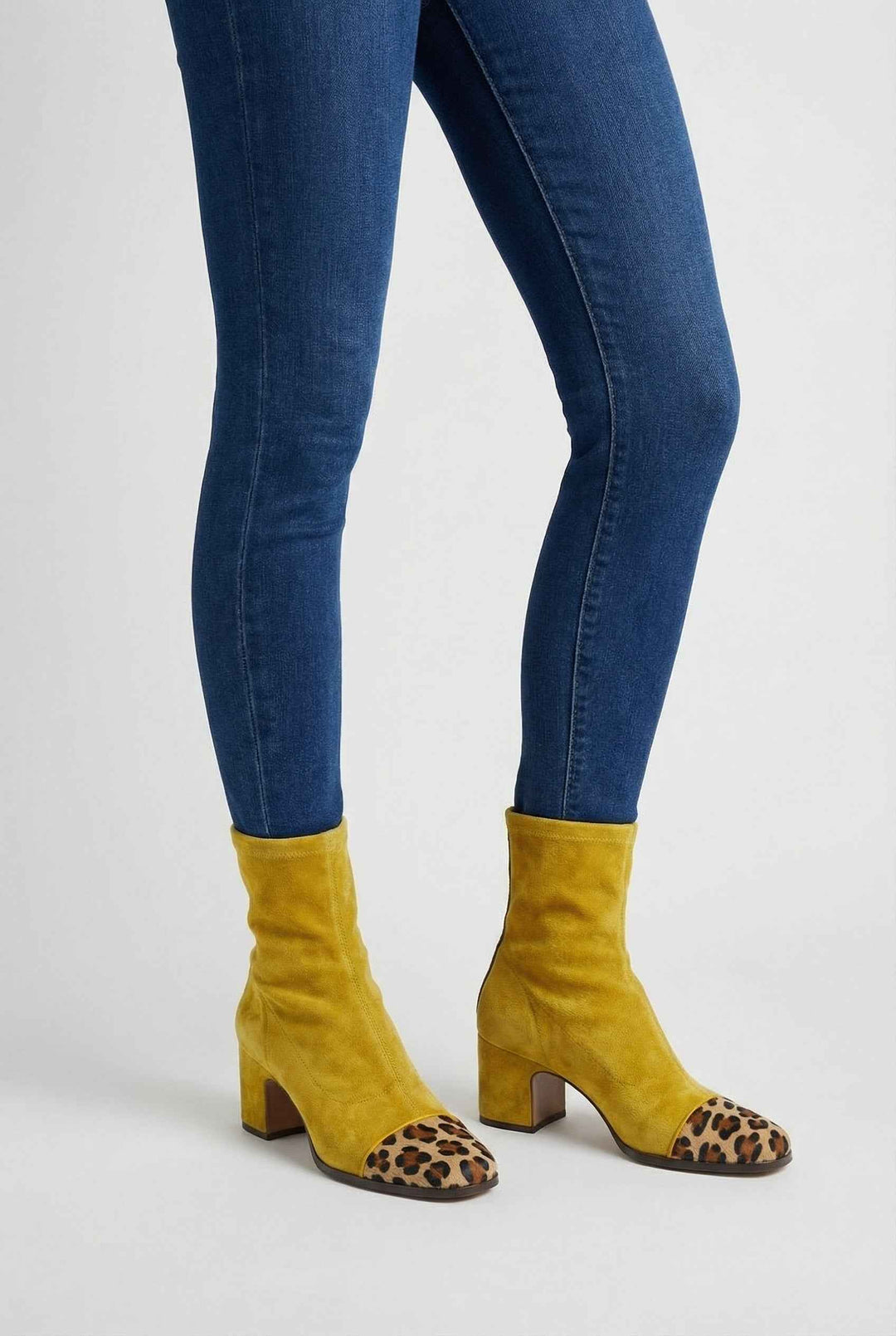 Amandine | Bottines Élégantes Jaunes