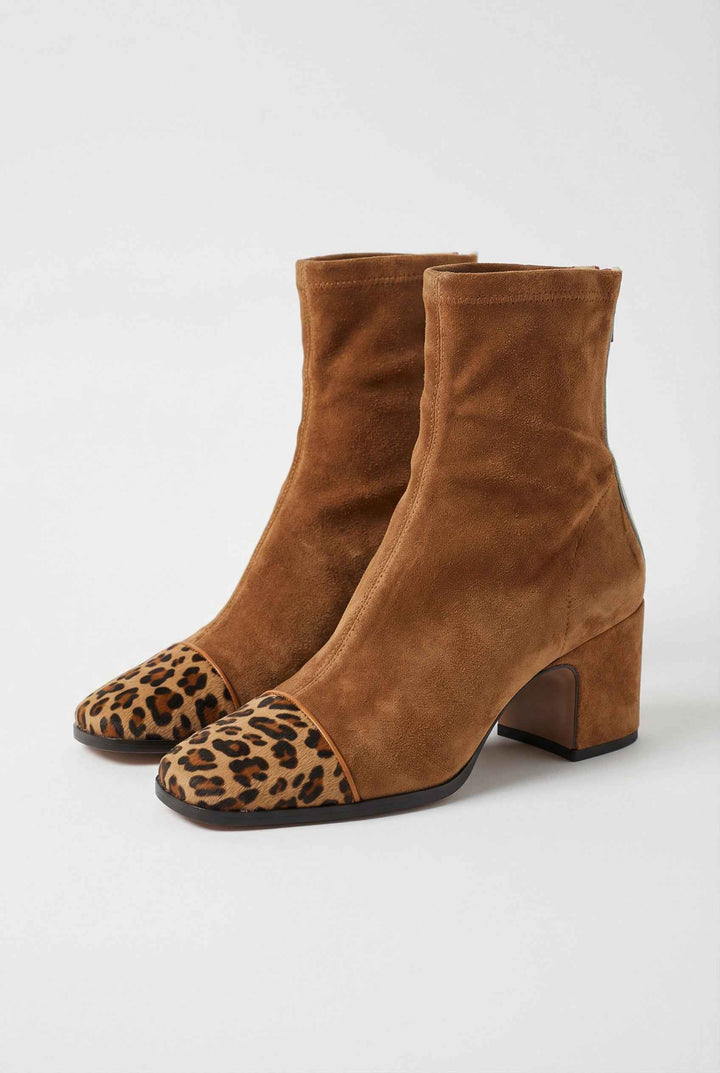 Romane | Bottines Marron Élégantes à Lacets