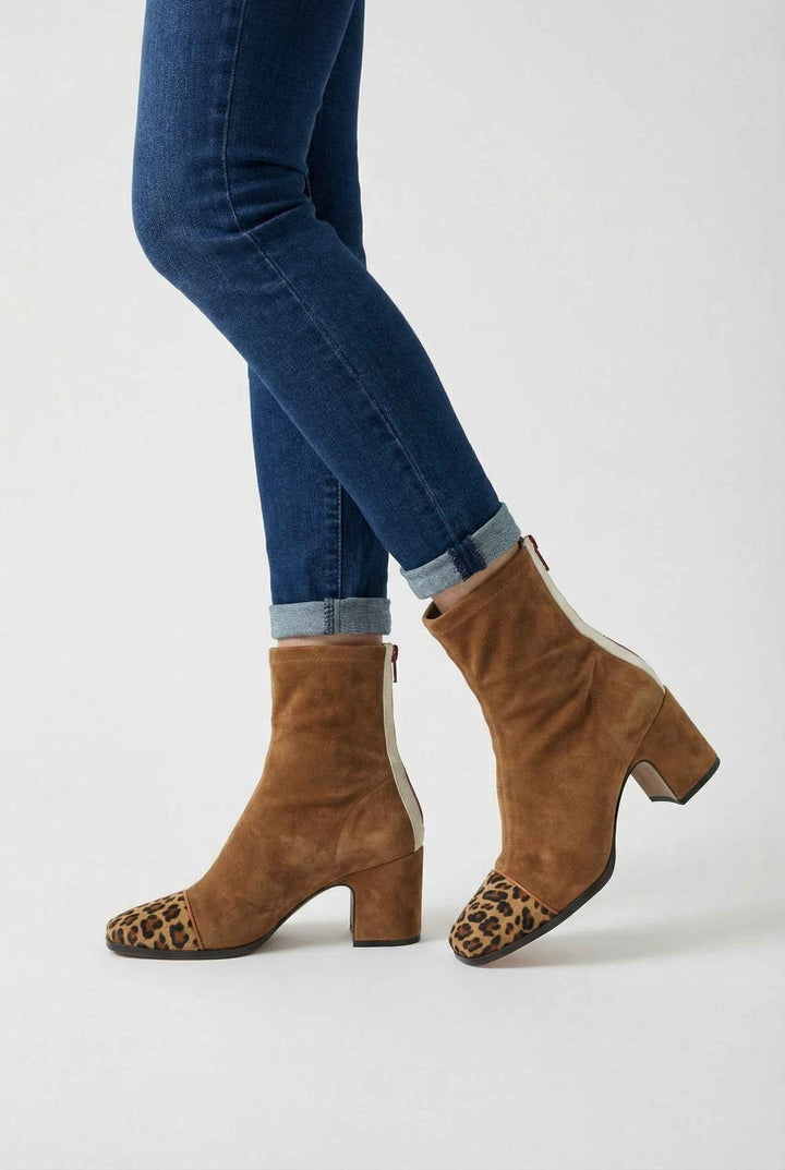 Romane | Bottines Marron Élégantes à Lacets