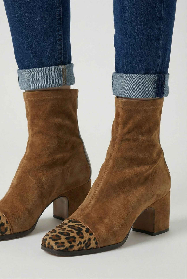 Romane | Bottines Marron Élégantes à Lacets