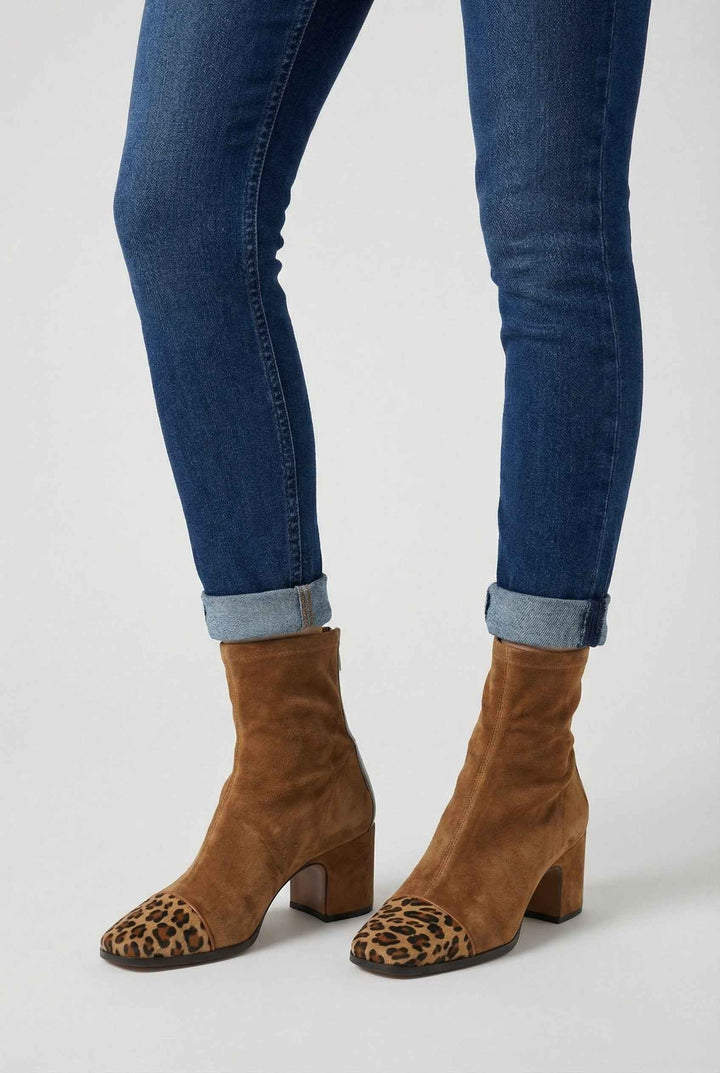 Romane | Bottines Marron Élégantes à Lacets